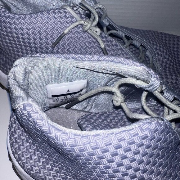 Nike Air Jordan Future Sneakers Gray White Size 9 Lightweight Mesh Casual Mens S - Picture 4 of 4